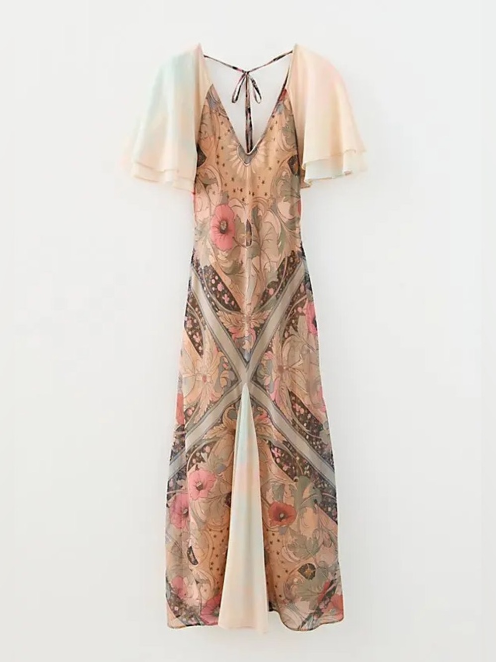 1048. FREE PEOPLE Celestial  Nights Maxi Dress in Fairy Combo Sz S NWOT $228 - Picture 11 of 12